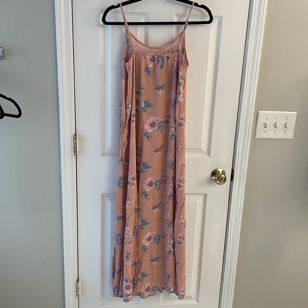 American Eagle Floral Pink Maxi Dress Womans Size Small - Picture 2 of 4